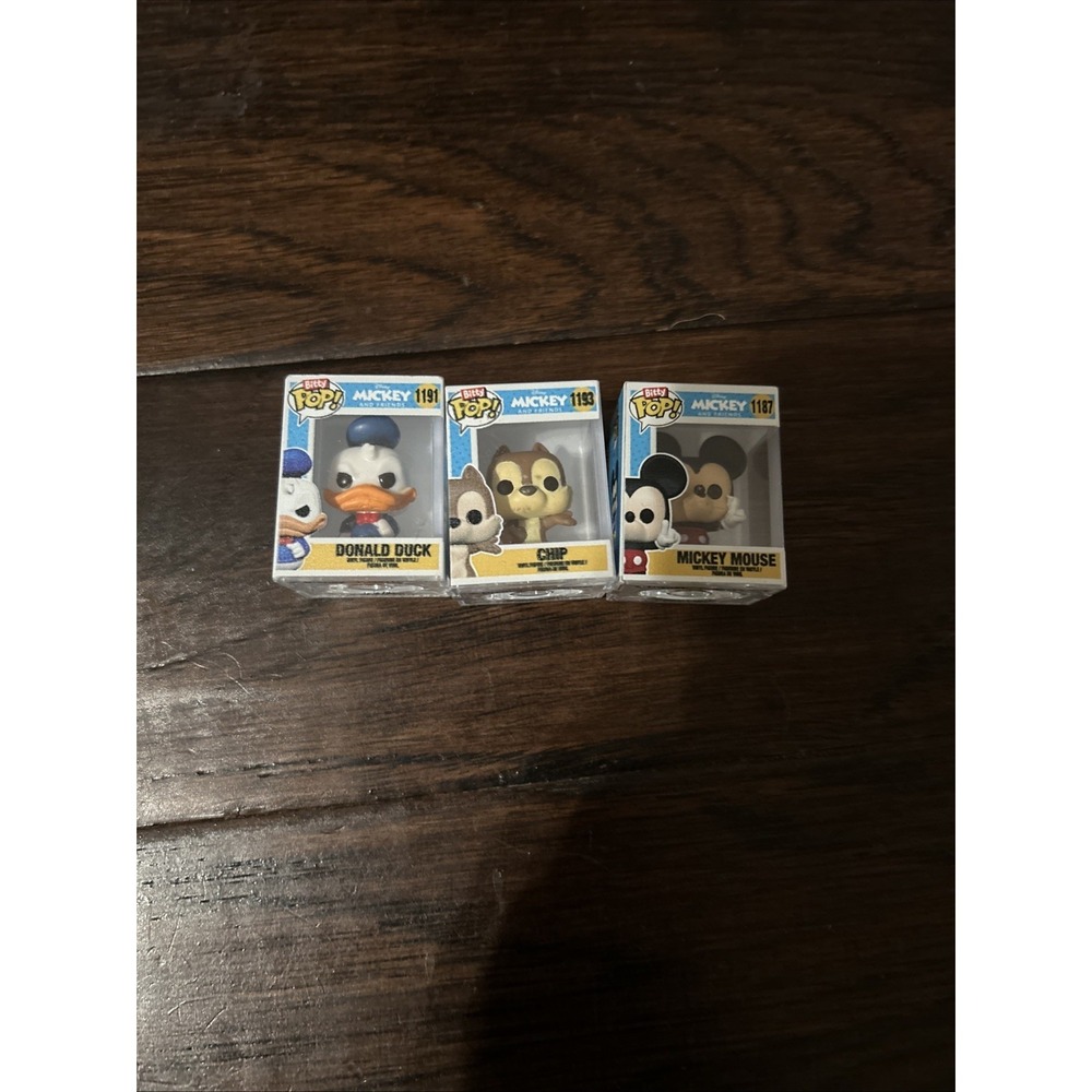Funko Bitty Pop Disney Donald Duck Mickey Mouse Chip